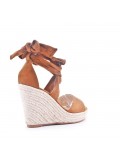 Faux suede espadrilles for women