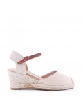 Faux suede espadrilles for women