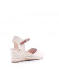 Faux suede espadrilles for women