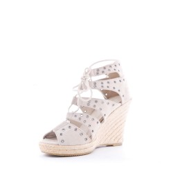Faux suede espadrilles for women