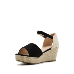 Faux suede espadrilles for women