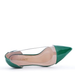 Large size 38-43 Low-heel pumps in mixed materials for women