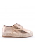 Mixed-material espadrilles for women