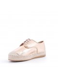 Mixed-material espadrilles for women