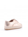 Mixed-material espadrilles for women