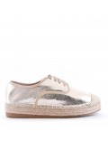 Mixed-material espadrilles for women