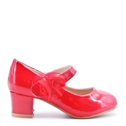 Girl's ballerina in faux leather