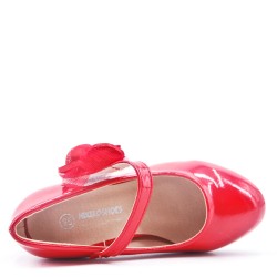 Girl's ballerina in faux leather