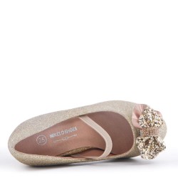 Girl's ballerina in faux leather