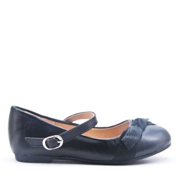 Girl's ballerina in faux leather