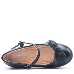 Girl's ballerina in faux leather