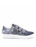 Scratch sneakers in mixed materials for women