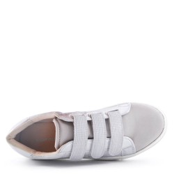 Scratch sneakers in mixed materials for women