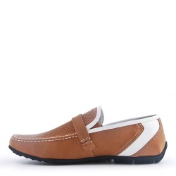 Mocasín de ante sintético para hombre