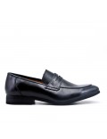 Mocassin noire en simili cuir