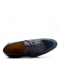 Black imitation leather moccasin