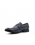 Mocassin noire en simili cuir