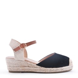 Faux suede espadrilles for women