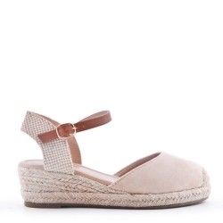 Faux suede espadrilles for women