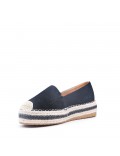 Faux suede espadrilles for women