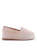 Faux suede espadrilles for women