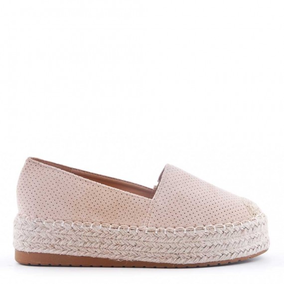 Faux suede espadrilles for women