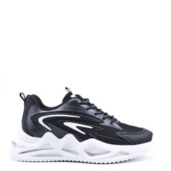 Basket homme en simili cuir à lacet