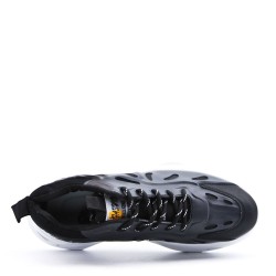 Men's faux leather lace-up sneaker