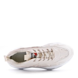Men's faux leather lace-up sneaker