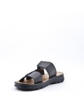 Man sandal in faux leather