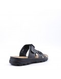 Man sandal in faux leather