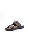 Man sandal in faux leather