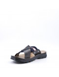 Man sandal in faux leather