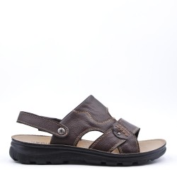 Man sandal in faux leather