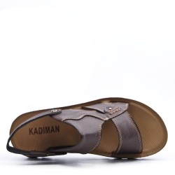 Man sandal in faux leather