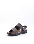 Man sandal in faux leather