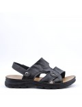 Man sandal in faux leather