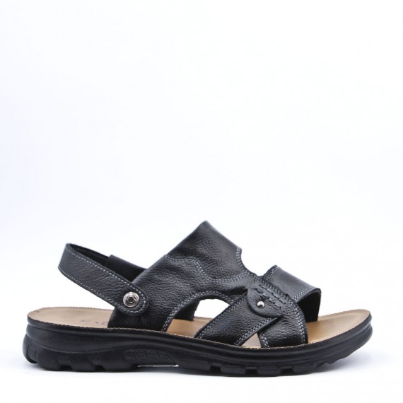 Man sandal in faux leather