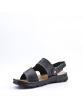 Man sandal in faux leather