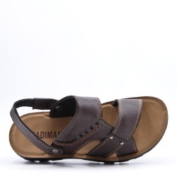 Man sandal in faux leather