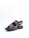 Man sandal in faux leather