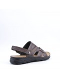 Man sandal in faux leather