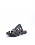 Man sandal in faux leather