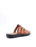 Man sandal in faux leather