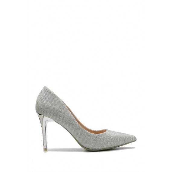 High-heeled pumps in a material mix for women