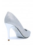 High-heeled pumps in a material mix for women