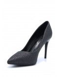 High-heeled pumps in a material mix for women