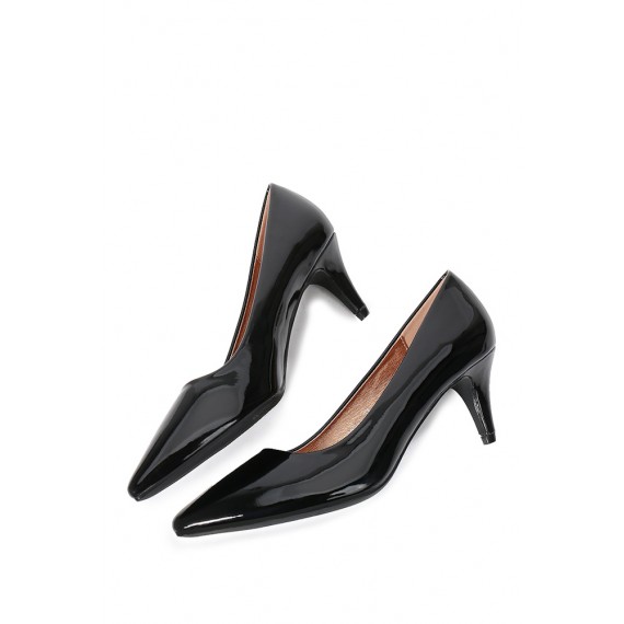 Zapatos de tacón de piel sintética para mujer