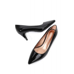 Zapatos de tacón de piel sintética para mujer