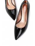 Zapatos de tacón de piel sintética para mujer